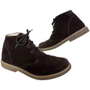 Michael Pasinkoff Italian leather suede desert chukka boots brown size 38 (6)
