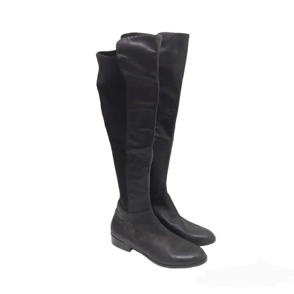 Micheal Kors Joanie Black Over The Knee Riding Boots Women's Size 8