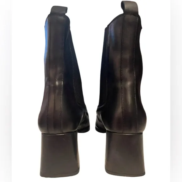 MICHELE LOPRIORE Adele Black Block Heel Chelsea Boot 41