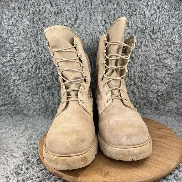 Military Combat Tactical Army Boots Men's 14.5 R Desert USA UFCW