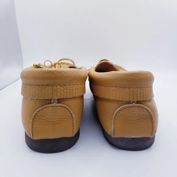 Minnetonka Moccasin Tan Slip On Loafers size 9