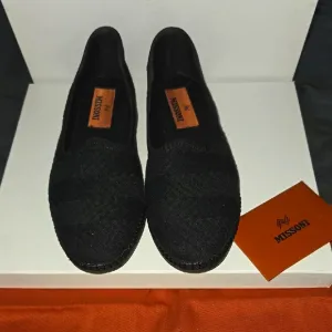 Missoni Black Slip-On Loafers