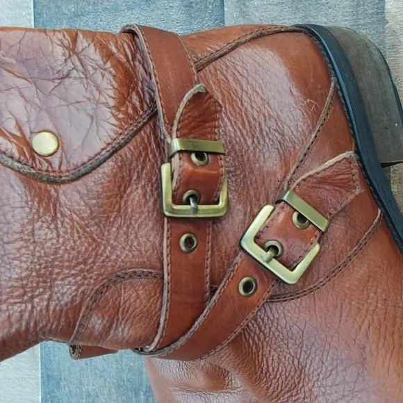Miz Mooz Kailia Leather Riding Boots sz 7.5 women's