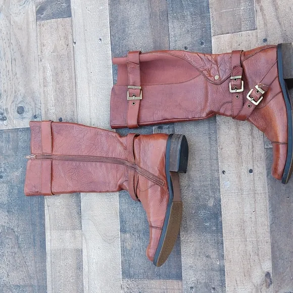 Miz Mooz Kailia Leather Riding Boots sz 7.5 women's
