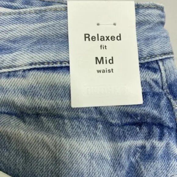 MNEW CLOSED Womens Jeans Mid Blue Size 27 Briston Relaxed Fit Mid Waist Pockets