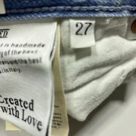 MNEW CLOSED Womens Jeans Mid Blue Size 27 Briston Relaxed Fit Mid Waist Pockets