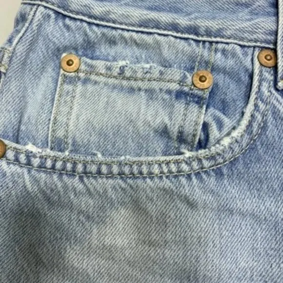 MNEW CLOSED Womens Jeans Mid Blue Size 27 Briston Relaxed Fit Mid Waist Pockets