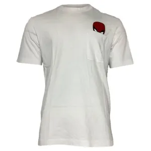 Moncler Spider-Man Motif T-Shirt in White Cotton