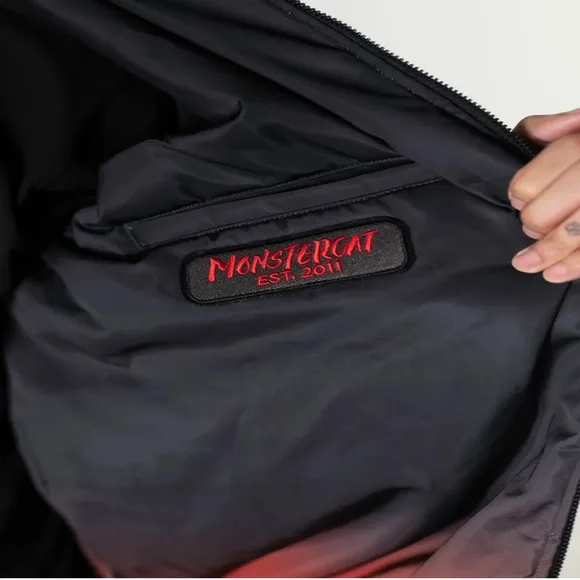 Monstercat Racing Bad Kitty Bomber Jacket Writing on back Mens small
