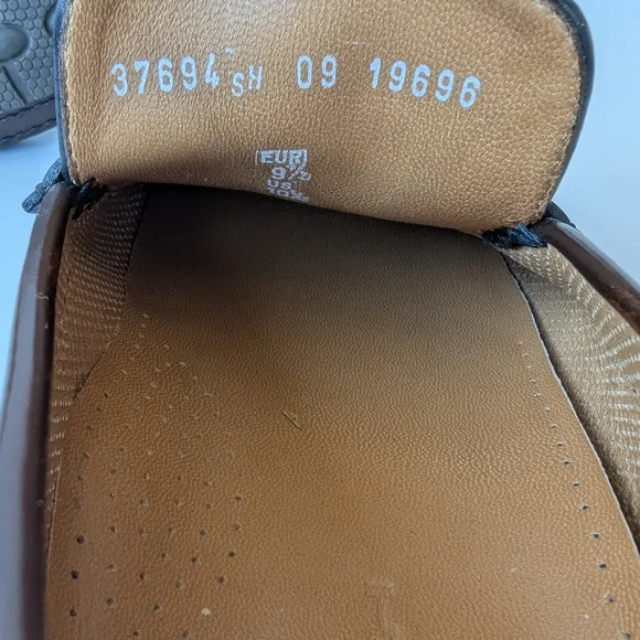 Moreschi Brown Leather Slip-On Loafers
