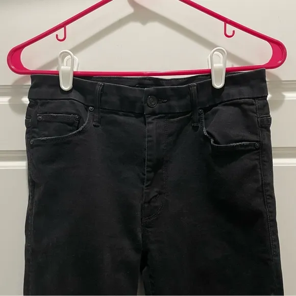 Mother High Waisted Looker Crop in Not Guilty Black Size 27