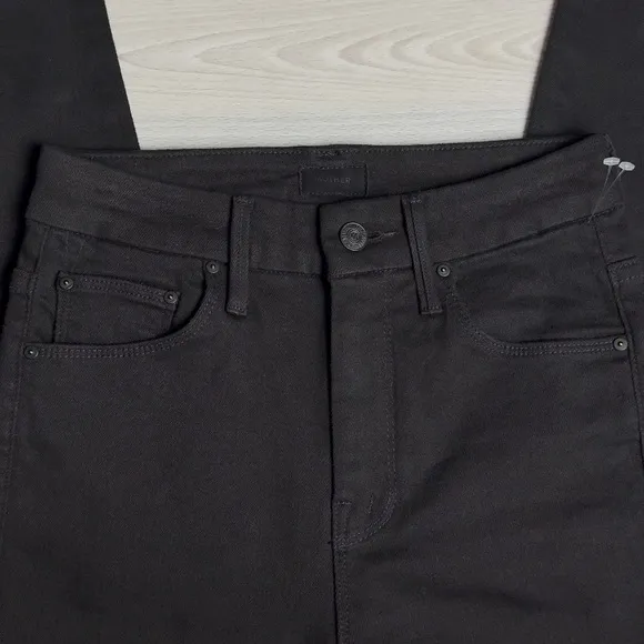 Mother High Waisted Looker Skimp Lasting Impression Size 25 Black NWOT