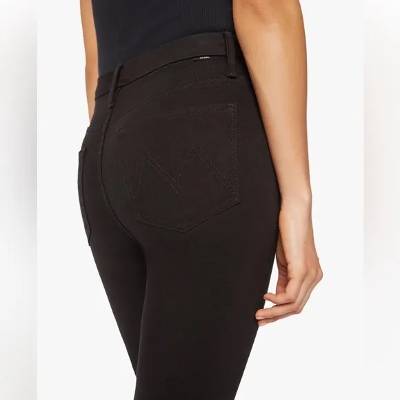 Mother High Waisted Looker Skimp Lasting Impression Size 25 Black NWOT
