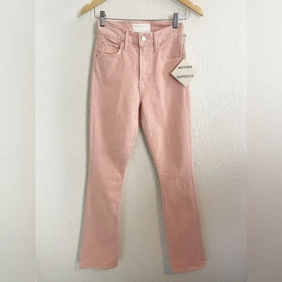 MOTHER Superior The Insider Hover jeans Peach Parfait NWT.  24