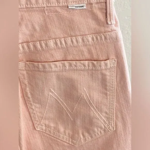 MOTHER Superior The Insider Hover jeans Peach Parfait NWT.  24