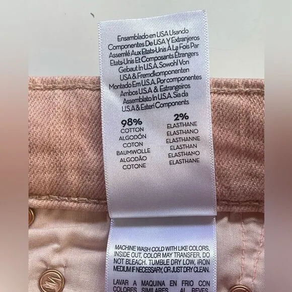 MOTHER Superior The Insider Hover jeans Peach Parfait NWT.  24