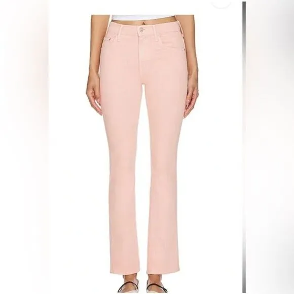 MOTHER Superior The Insider Hover jeans Peach Parfait NWT.  24