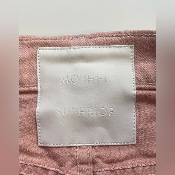 MOTHER Superior The Insider Hover jeans Peach Parfait NWT.  24