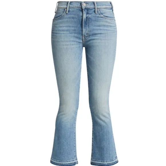 MOTHER | The Hustler Undone Hem Ankle Flare Jeans (On My Feet) Size 31 NWT