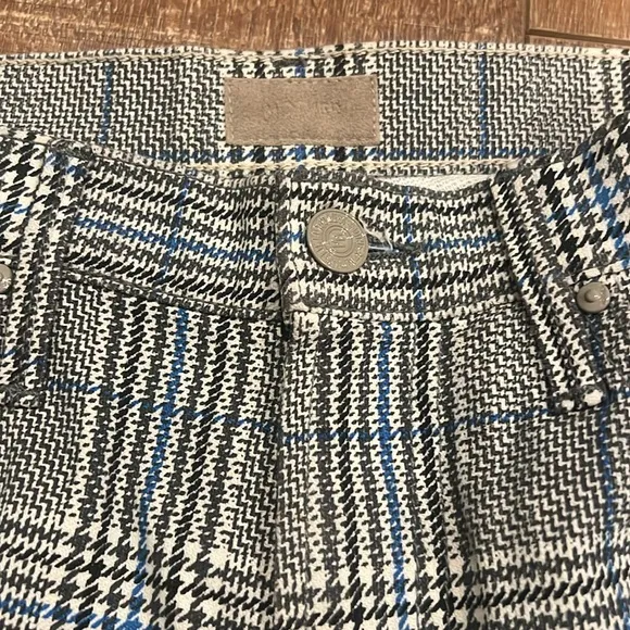 Mother The Insider Plaid Side Stripe Pants NWOT