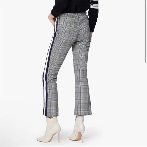 Mother The Insider Plaid Side Stripe Pants NWOT