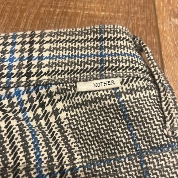 Mother The Insider Plaid Side Stripe Pants NWOT