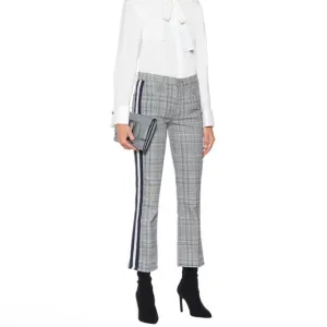 Mother The Insider Plaid Side Stripe Pants NWOT