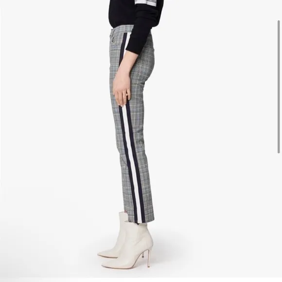 Mother The Insider Plaid Side Stripe Pants NWOT