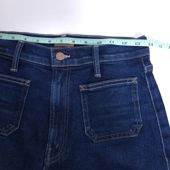 MOTHER The Lil Rambler Patch Pocket High Waist Straight Leg Jeans Size 27