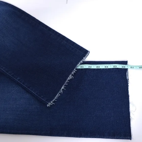 MOTHER The Lil Rambler Patch Pocket High Waist Straight Leg Jeans Size 27