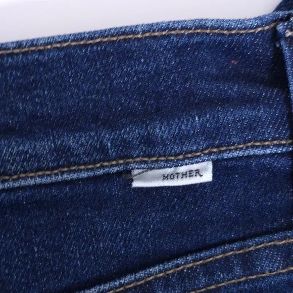 MOTHER The Lil Rambler Patch Pocket High Waist Straight Leg Jeans Size 27