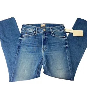 Mother Women's The Mid-Rise Dazzler Ankle Fray Jeans – Size 25 – Blue – Skinny