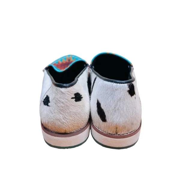 Myra Cambria Size 8 Loafers Hair Calf Aztec Southwest Western Shoe Slip On