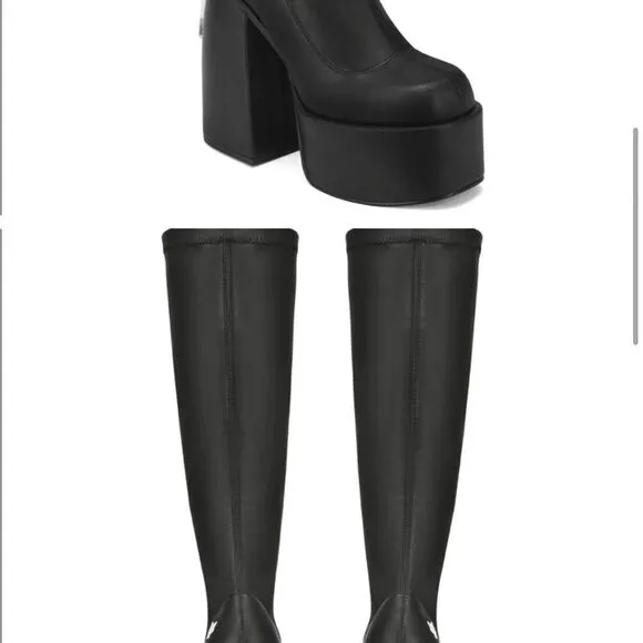 Naked Wolfe Spice Black Stretch Boots
