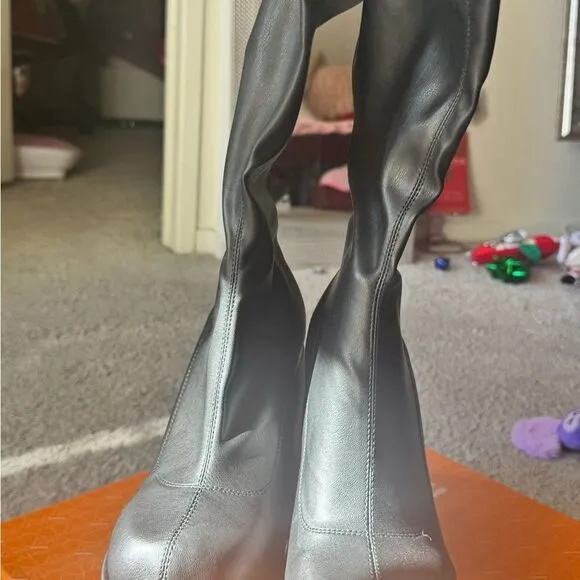 Naked Wolfe Spice Black Stretch Boots