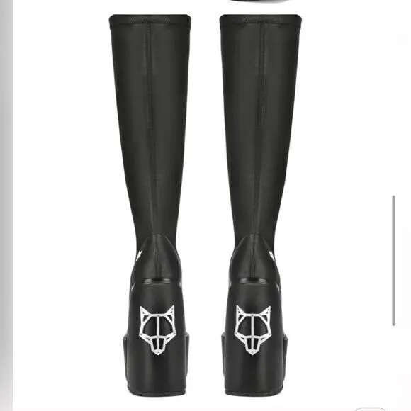 Naked Wolfe Spice Black Stretch Boots