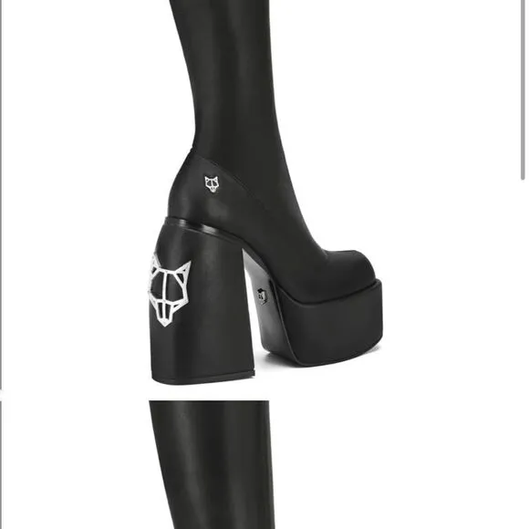 Naked Wolfe Spice Black Stretch Boots