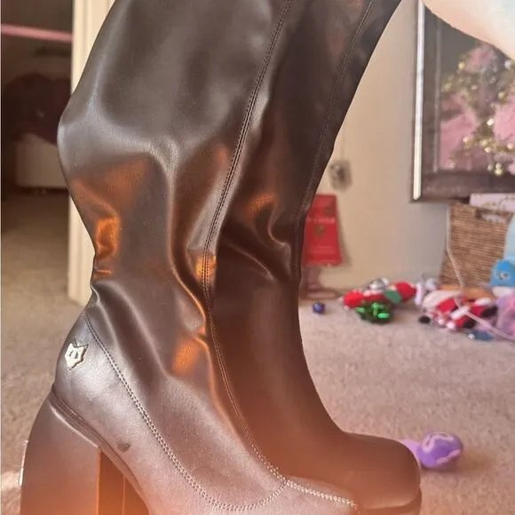 Naked Wolfe Spice Black Stretch Boots