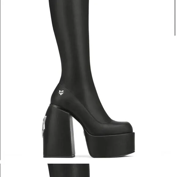 Naked Wolfe Spice Black Stretch Boots