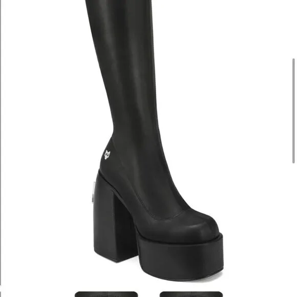 Naked Wolfe Spice Black Stretch Boots