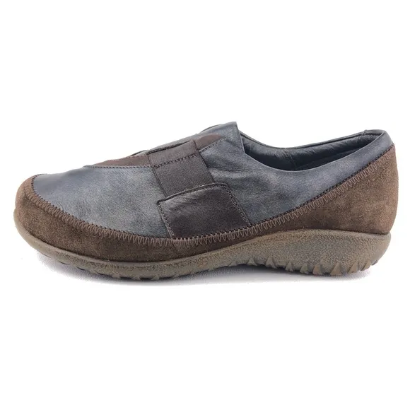Naot Brown Leather Slip On Loafers EUR 37