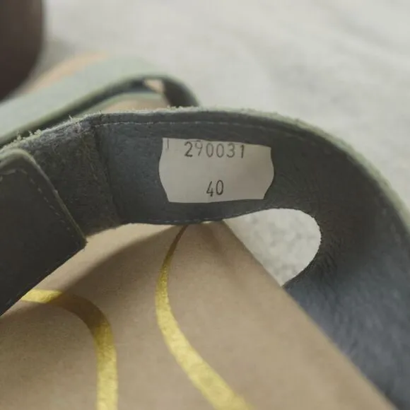 Naot Sandals Caveran Womens 9 US 40 Teal‎ Linen Cork Wedge Resort Collection