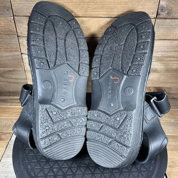 Naot Mens Size EUR 44 US 11 Lappland Adjustable Black Leather Sandals Comfort