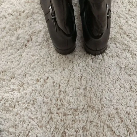 Naturalizer Sahara black classic riding boots w round toe &amp; side zip size 11 NWT