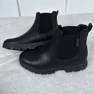Nautica Men's Size 8 Chelsea Slip-On Shoe Chukka Desert Boots Black Army Style