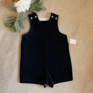 Navy Corduroy Shortall Jon Jon Sleeveless Button Tabs The Bailey Boys 24 Month