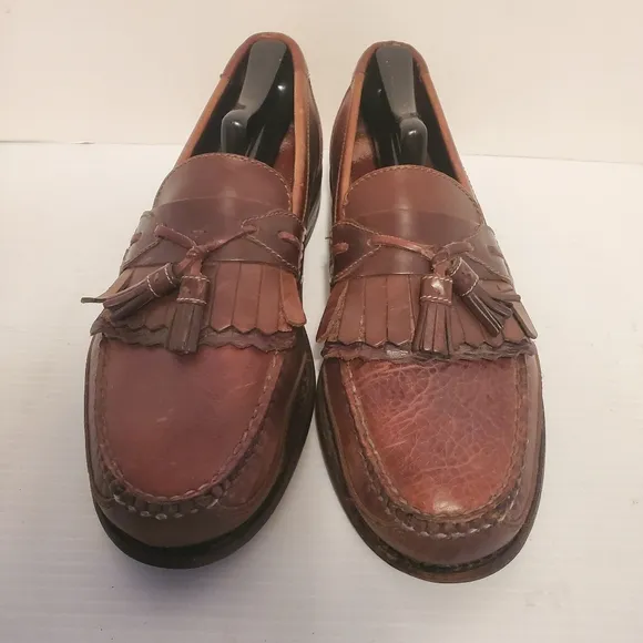 NEIL M MURPHY MEN'S SHOES BROWN TASSELS LOAFERS NM382002 SIZE 10.5B
