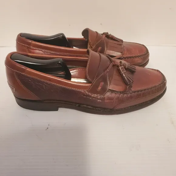 NEIL M MURPHY MEN'S SHOES BROWN TASSELS LOAFERS NM382002 SIZE 10.5B