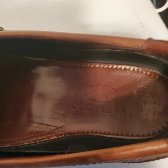 NEIL M MURPHY MEN'S SHOES BROWN TASSELS LOAFERS NM382002 SIZE 10.5B