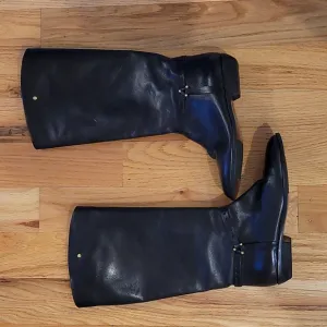 NEVER WORN ETIENNE AIGNER TALL EQUESTRIAN RIDING  LEATHER BOOTS.